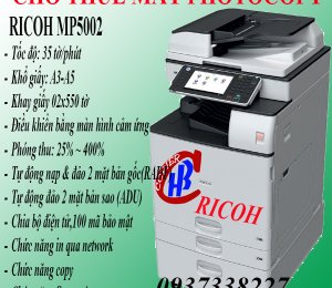 Dịch vụ cho thuê máy in Ricoh MP5002 chất lượng tại KCN Việt Nam Singapore